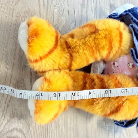Build A Bear Orange Tabby Cat Happy Birthday Outfit Plush Stuffed Animal 17" - Picture 10 of 14